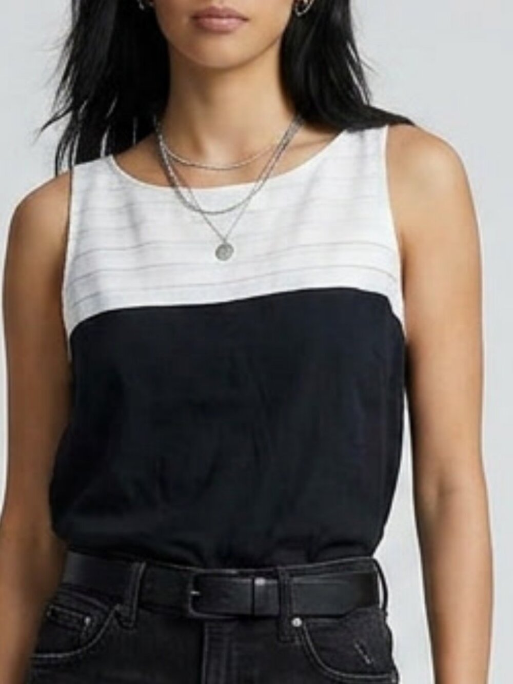 White House Black Market Silk Tank Size 2